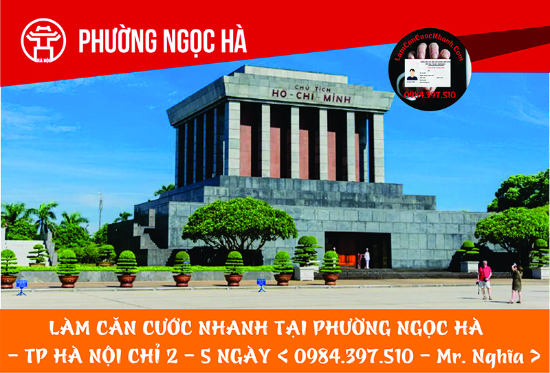 Làm Căn Cước Nhanh Tại PHƯỜNG NGỌC HÀ