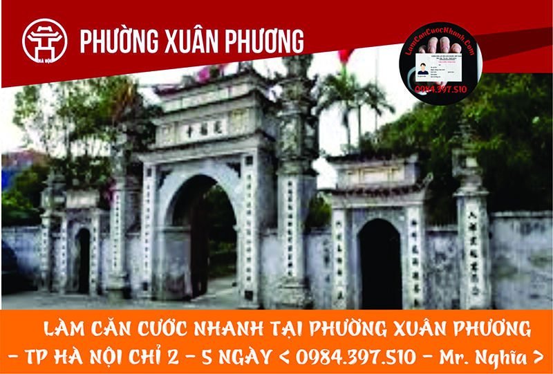 Làm Căn Cước Nhanh Tại PHƯỜNG XUÂN PHƯƠNG