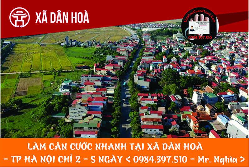 Làm Căn Cước Nhanh Tại XÃ DÂN HOÀ