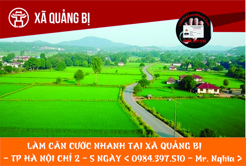 Làm Căn Cước Nhanh Tại XÃ QUẢNG BỊ