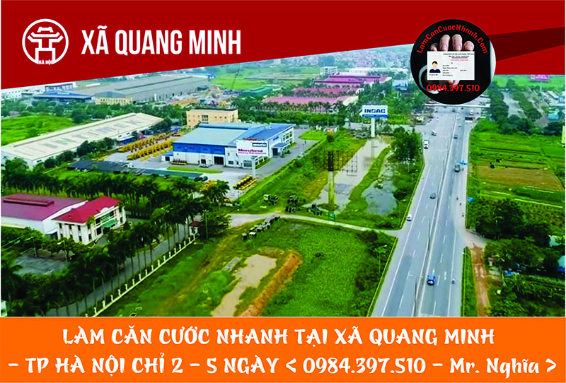 Làm Căn Cước Nhanh Tại XÃ QUANG MINH
