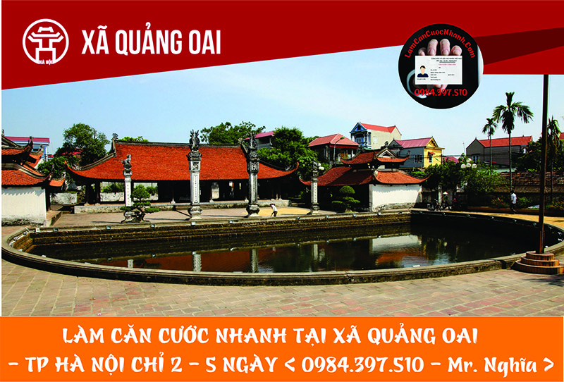 Làm Căn Cước Nhanh Tại XÃ QUẢNG OAI