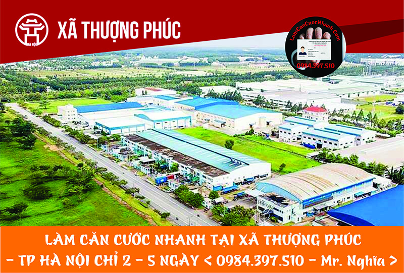 Làm Căn Cước Nhanh Tại XÃ THƯỢNG PHÚC